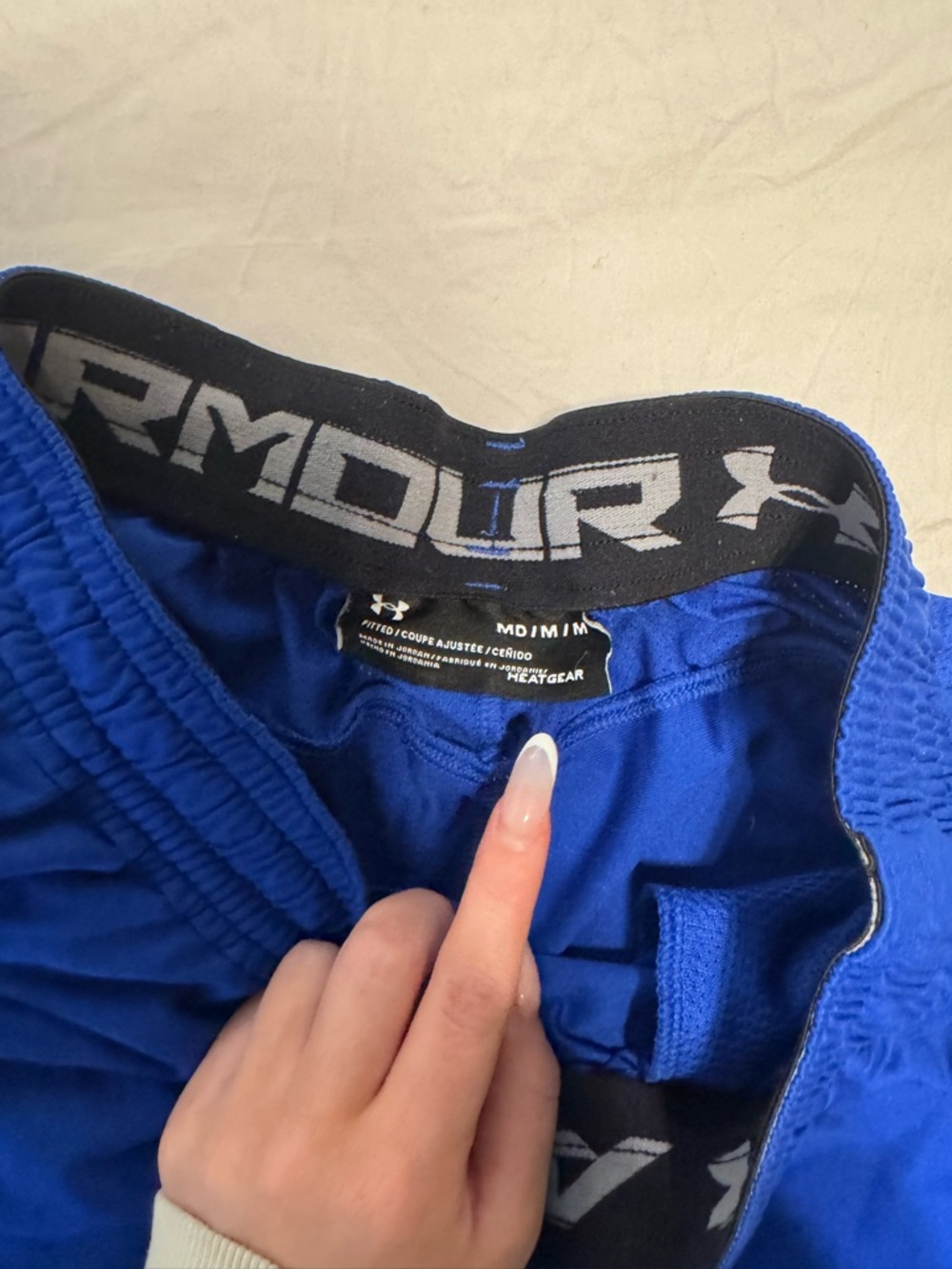 Under Armour Blue Wrestling Athletic Shorts - Picture 2 of 2